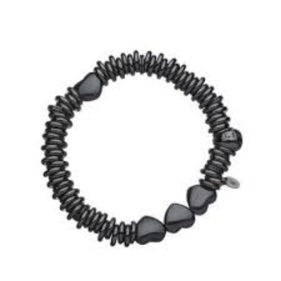 Links of London Black Rhodium Hematite Candy Heart - Picture 1 of 3